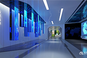 云智展企业智慧展厅案例-新华网溯源中国大数据展厅